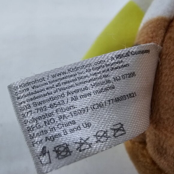 Nickelodeon Spongebob Squarepants Sitting Plush Stuffed Toy Doll Yellow 7 in - Picture 8 of 9